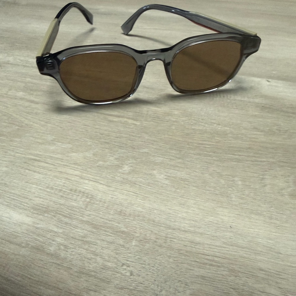 Fendi Men's Sunglasses - Smoke Frame with Brown Lenses